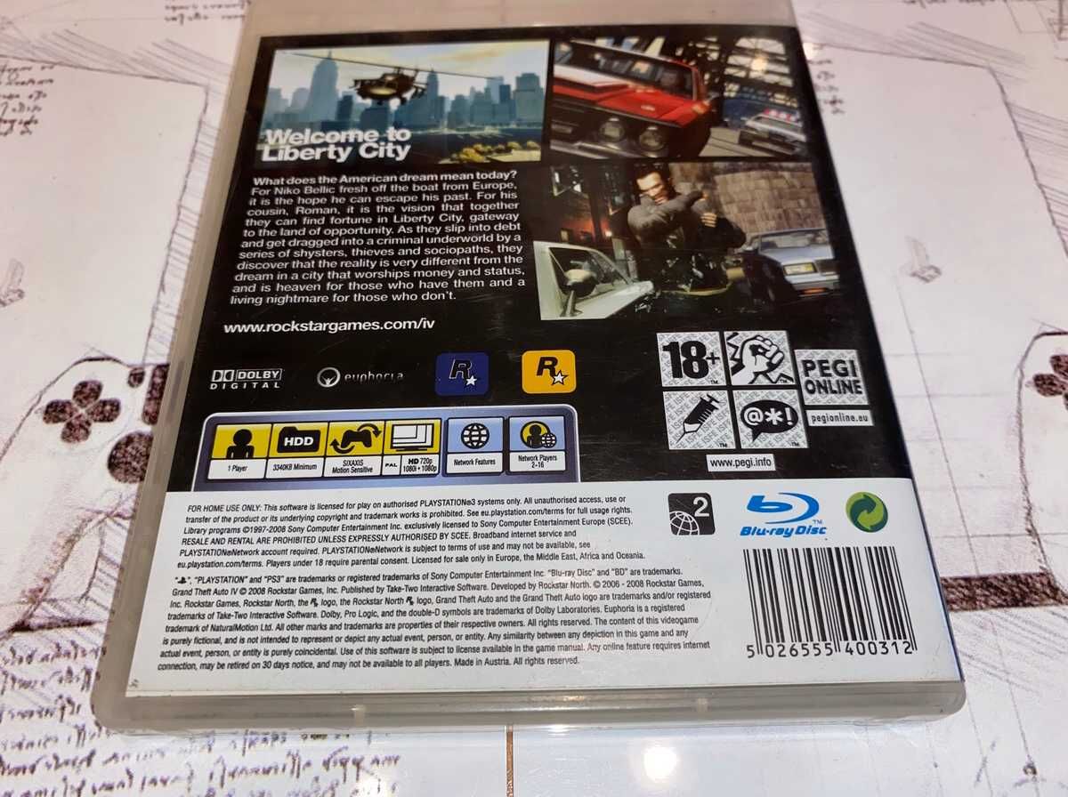 Grand Theft Auto IV Ps3 mapa