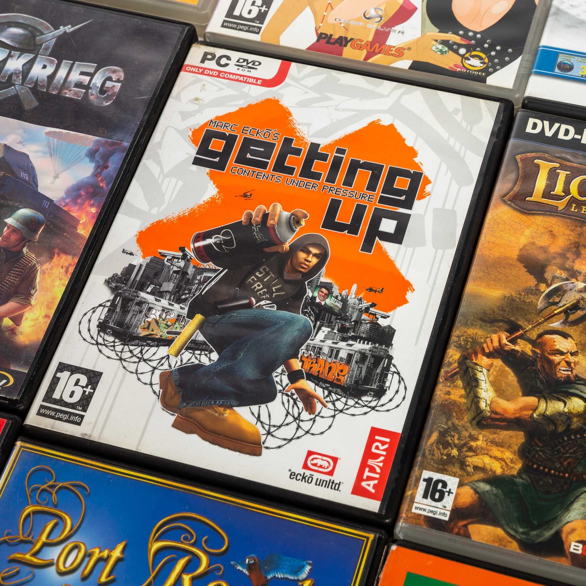 Lote de 27 jogos PC (CD e DVD)