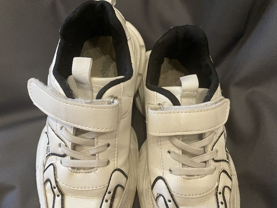 Кроссовки кросівки  білі унісекс екошкіра 20.5 см