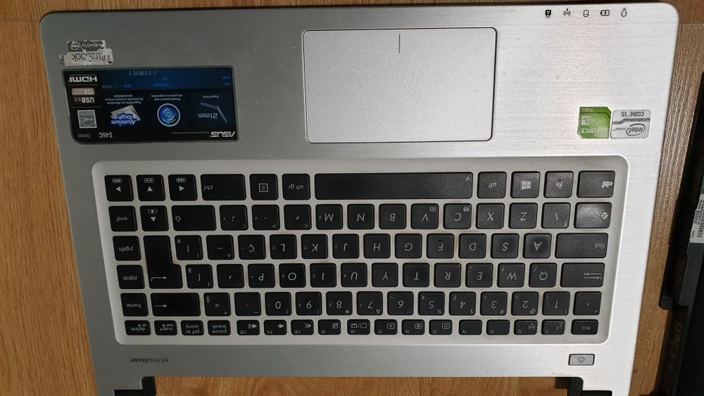 Peças, asus S46C,teclado, lcd, touchpad