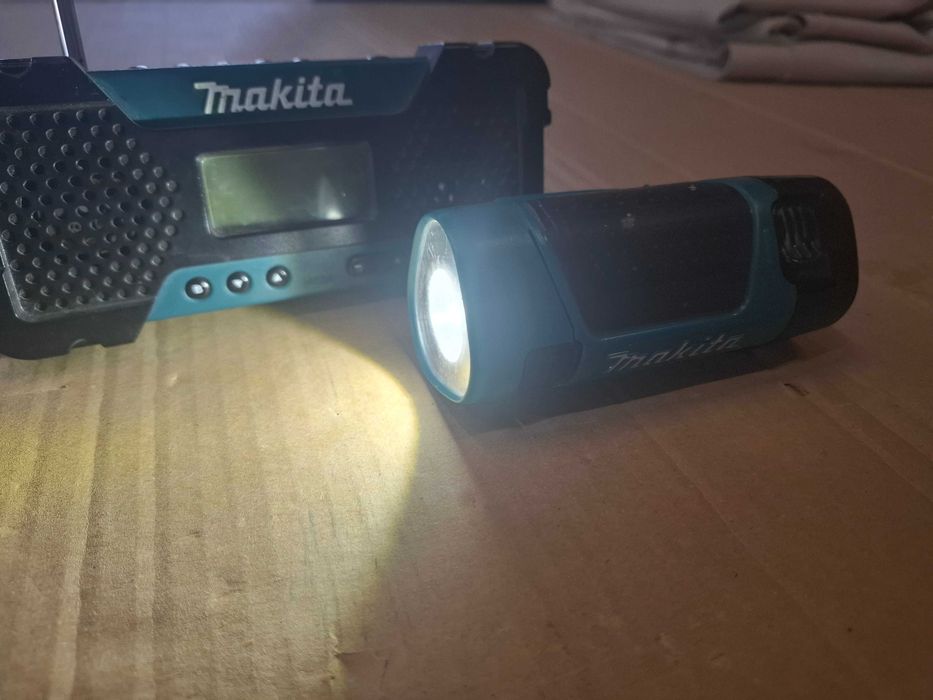 Makita wkrętarka, radio, latarka, ładowarka, bateria 2x ZESTAW UNIKAT