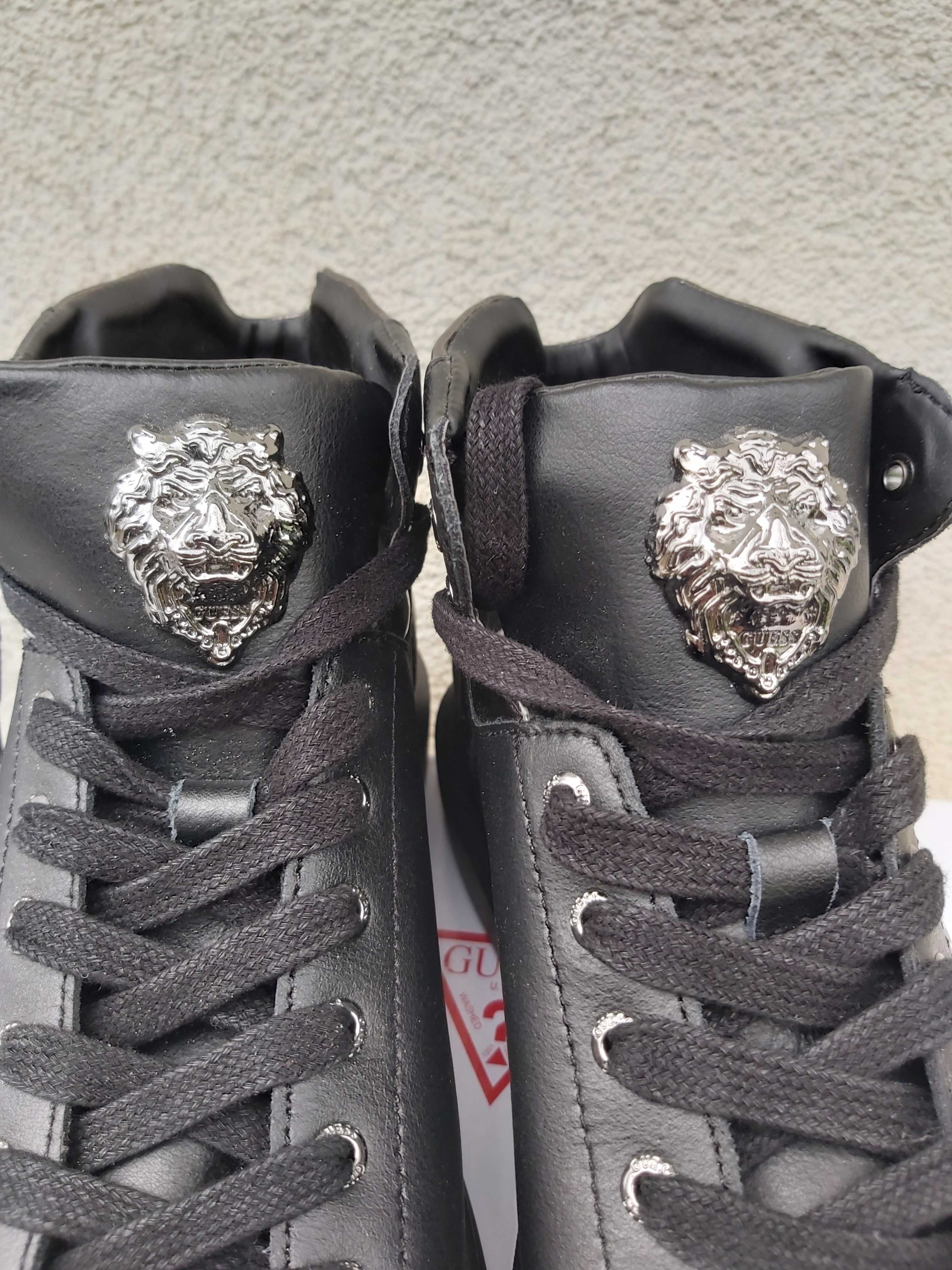 Nowe sneakersy GUESS czarne pólbuty 42 a289 buty męskie