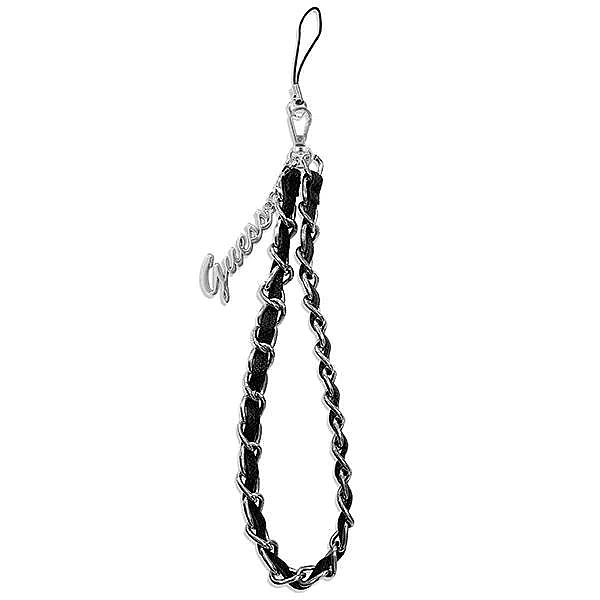 Zawieszka Guess Chain Metal Logo Charm - czarna