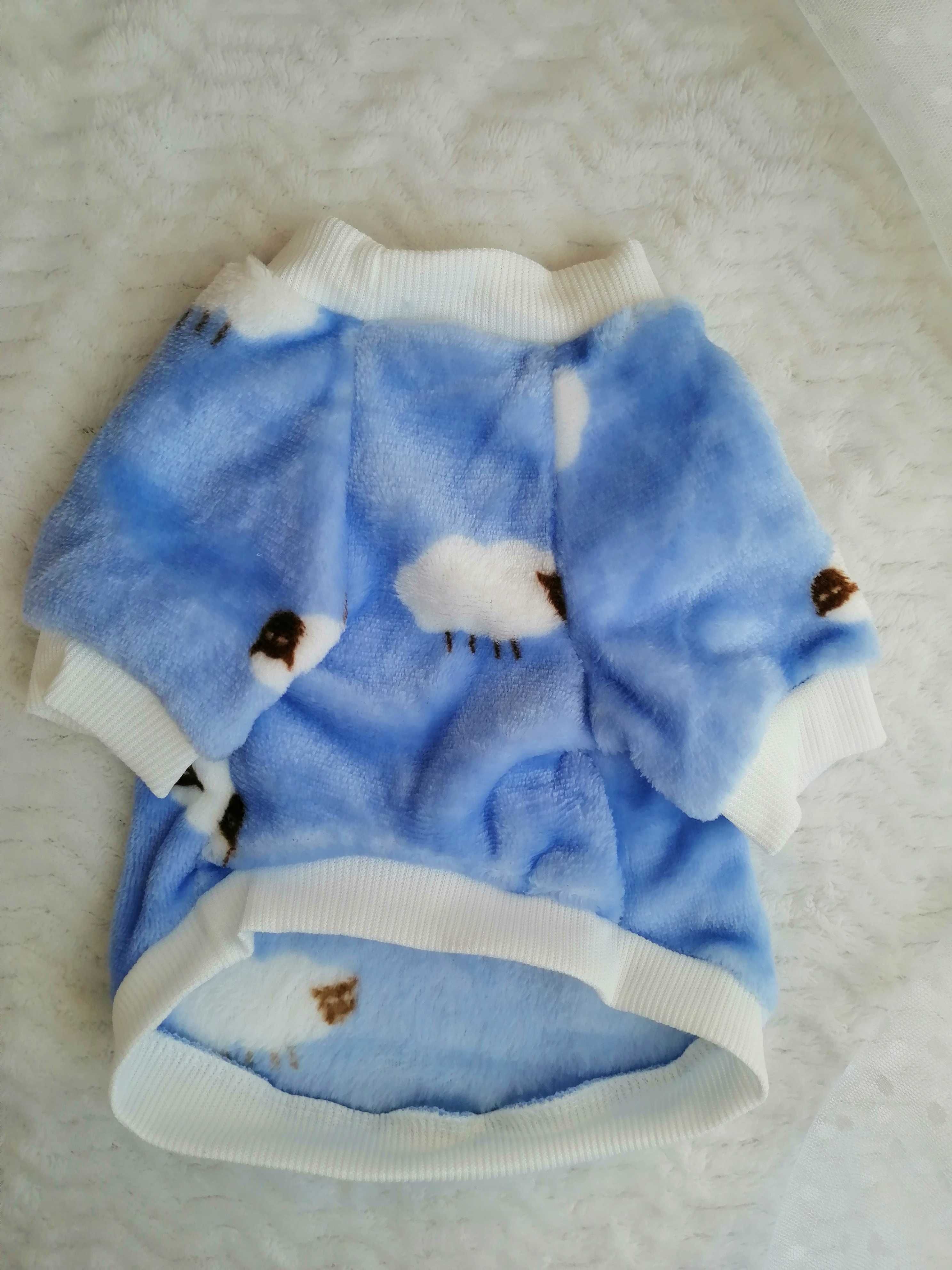Sweterek w owieczki dla pieska, ubranko dla psa XS-XL