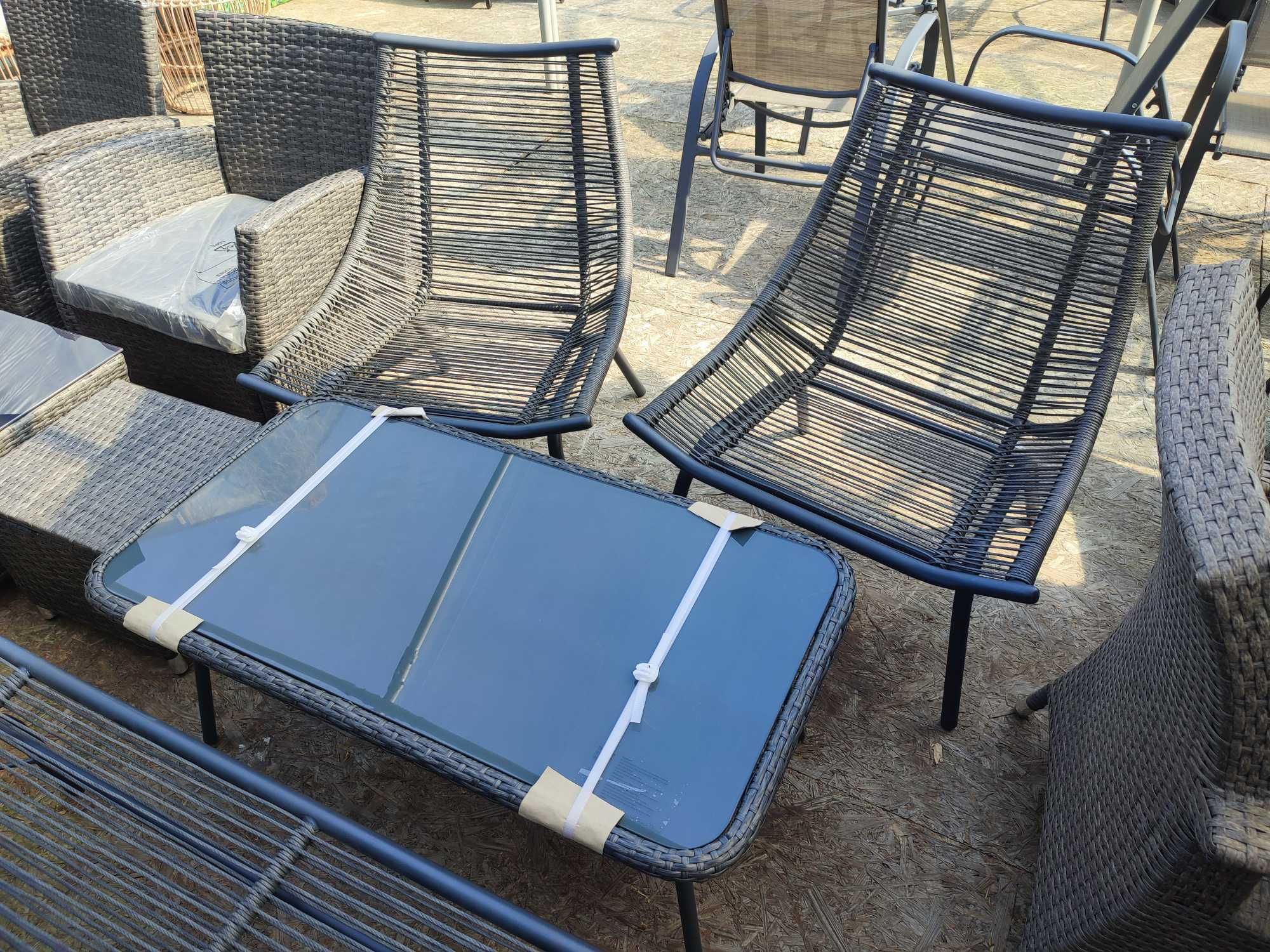 Meble Ogrodowe Venus Sofa 2 Fotele Stolik Technorattan