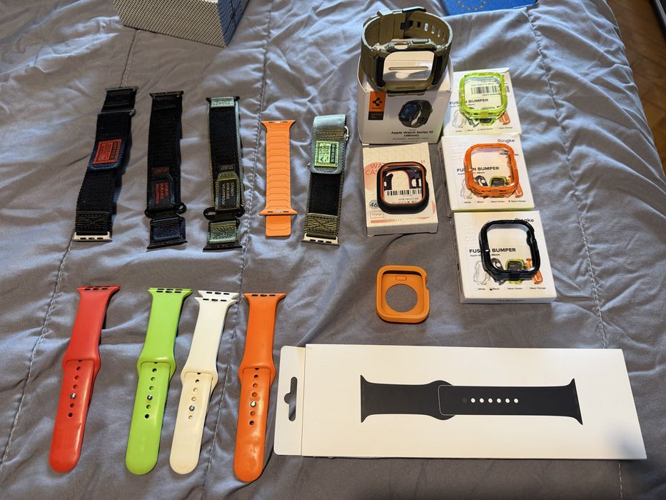 Braceletes Apple Watch e capas iphone