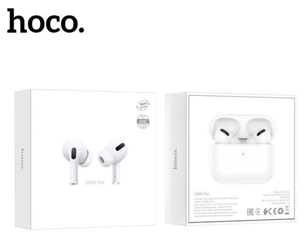 Bluetooth Навушники HOCO EW05 Plus Вакумні ANC / Шумопоглинання