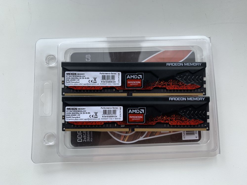 DDR4 16gb 2x8 3200mhz XMP Radeon memory