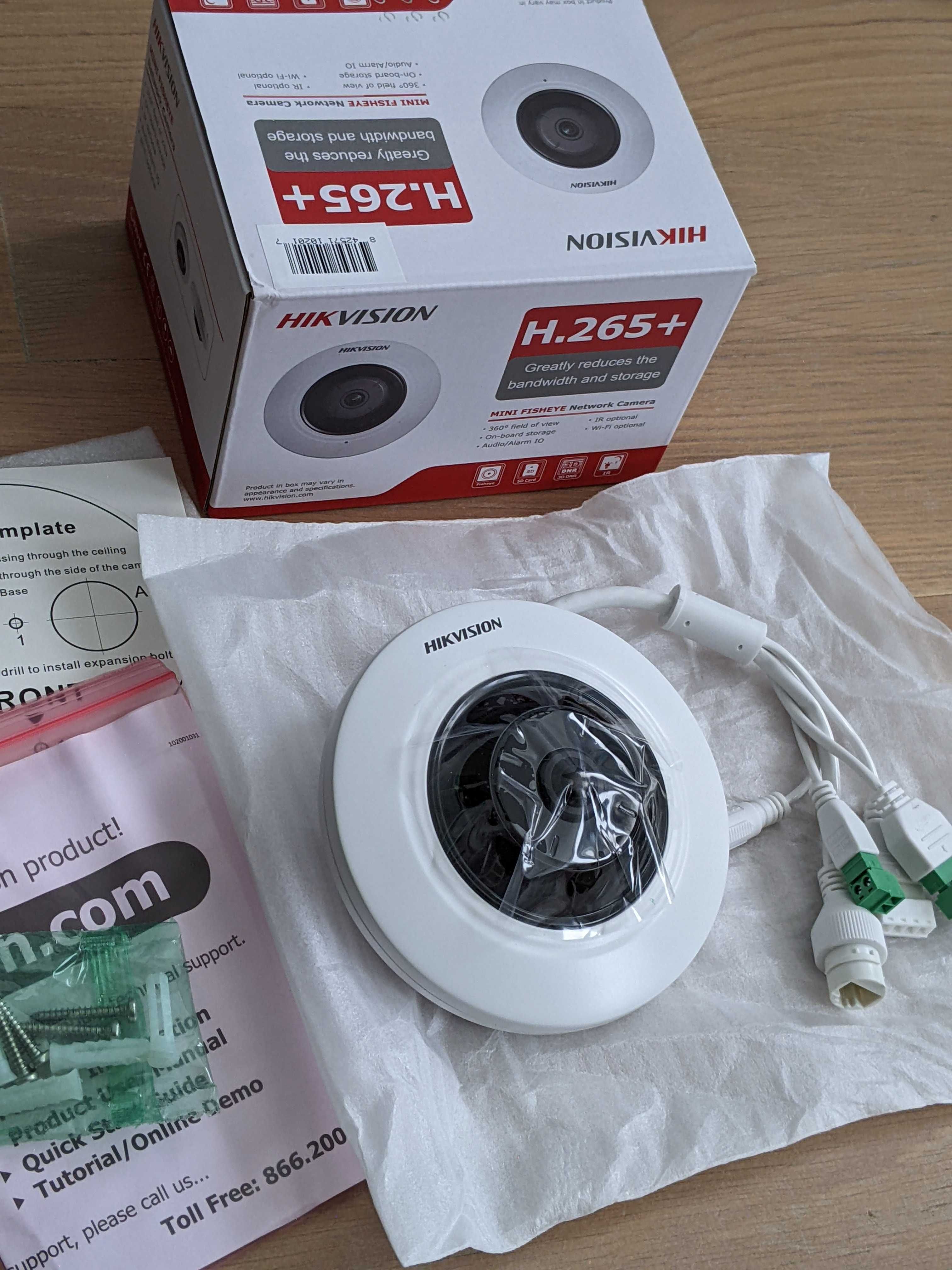 360° Fisheye 5 MP Hikvision DS-2CD2955FWD-IS  (1.05 мм)