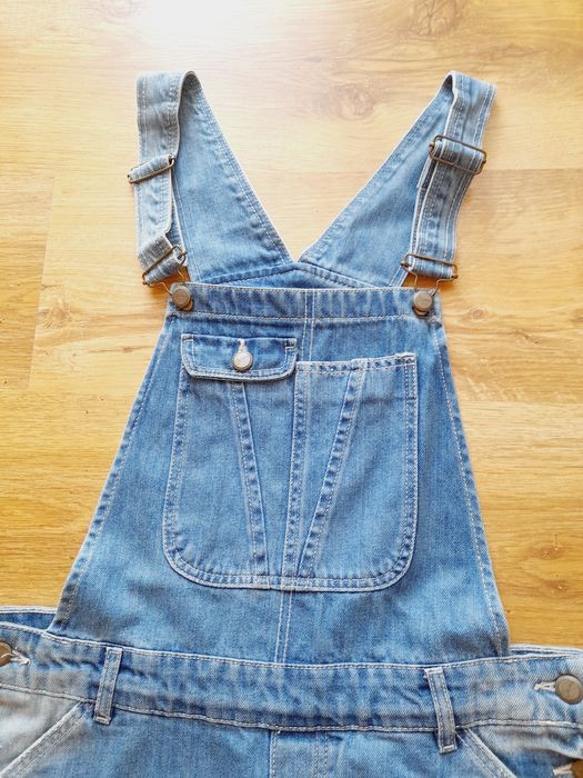 Ogrodniczki jeansowe M ogrodniczki krótkie spodenki f&f