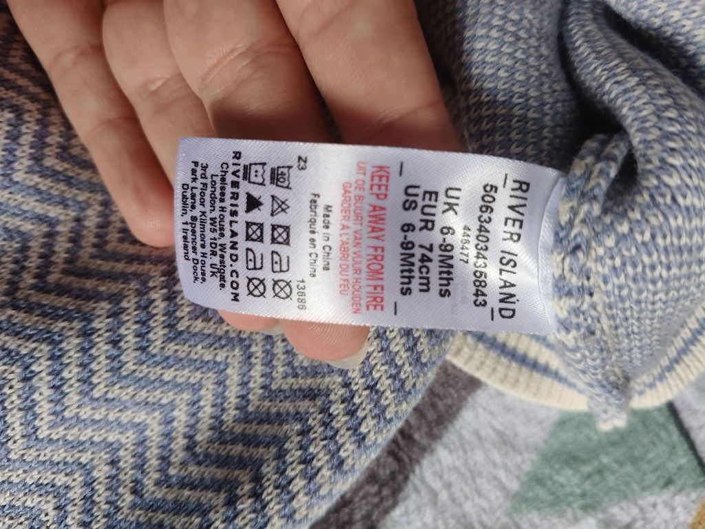 Komplet River Island 6-9M 74cm Dzianina