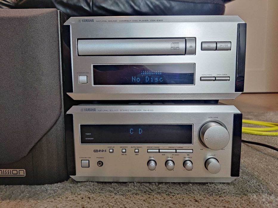 Yamaha PianoCraft RX-E100 i CDX-E100 wraz z Mission M30i