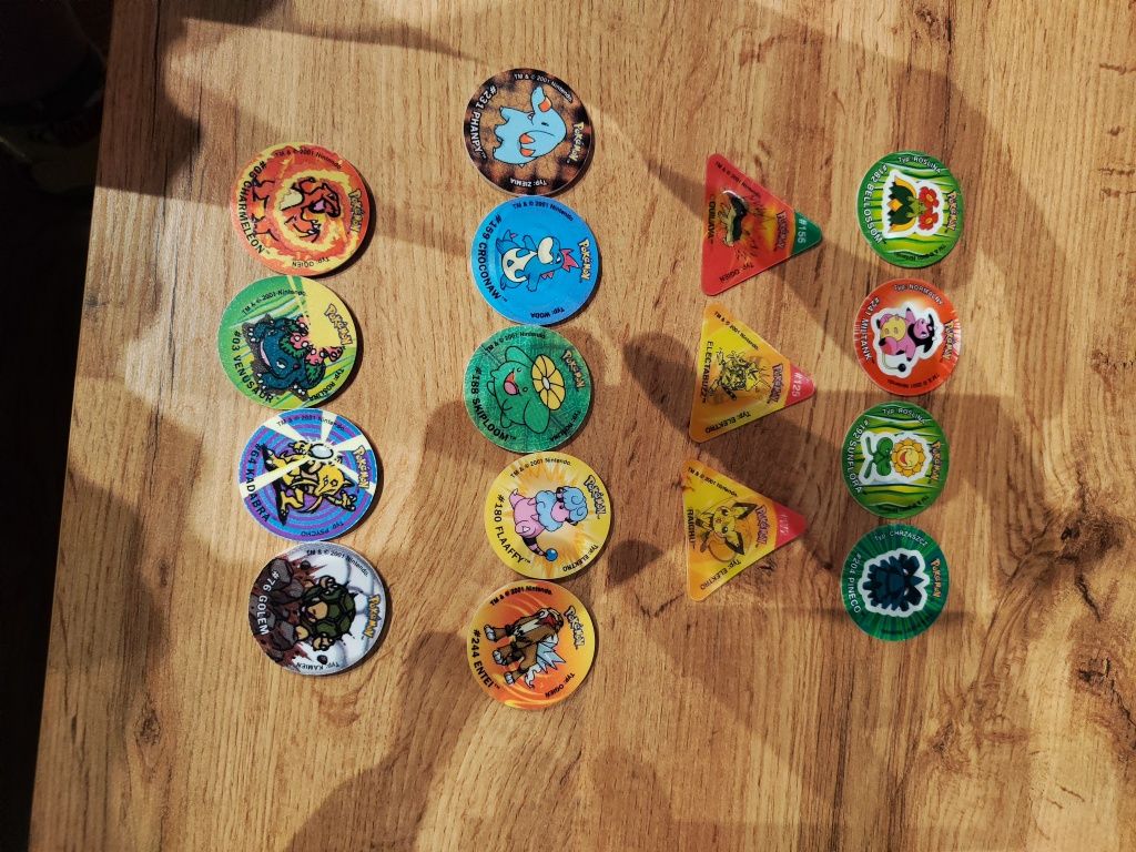 Pokemon tazos - kolekcja 158 sztuk