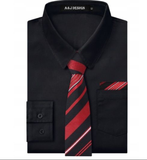 Krawat z poszetką dla chłopca