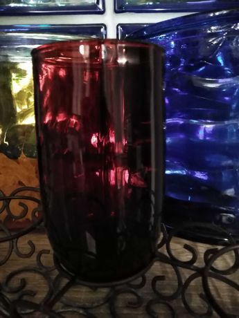 Vintage Anchor  rubinowa szklanka do soku Royal Ruby