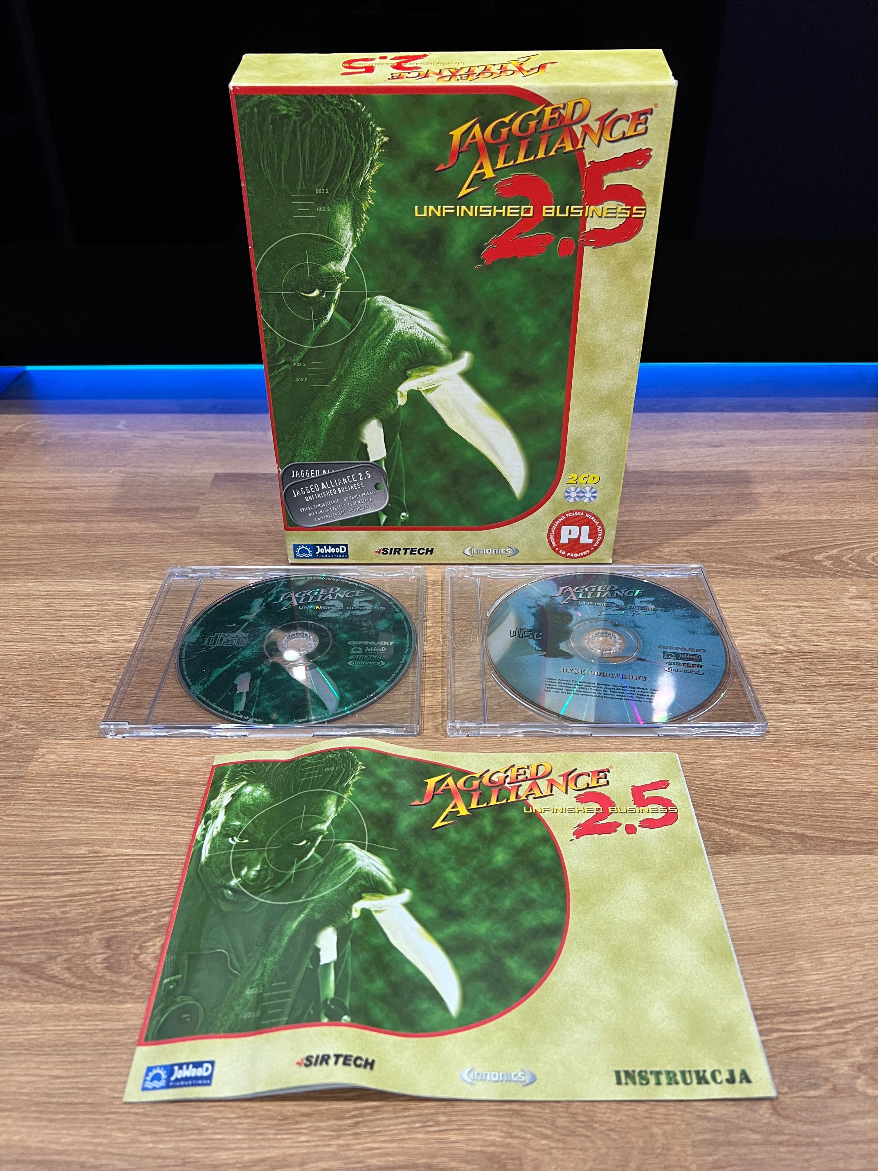 Jagged Alliance 2.5 gra (PC PL 2000) BIG BOX kompletne wydanie