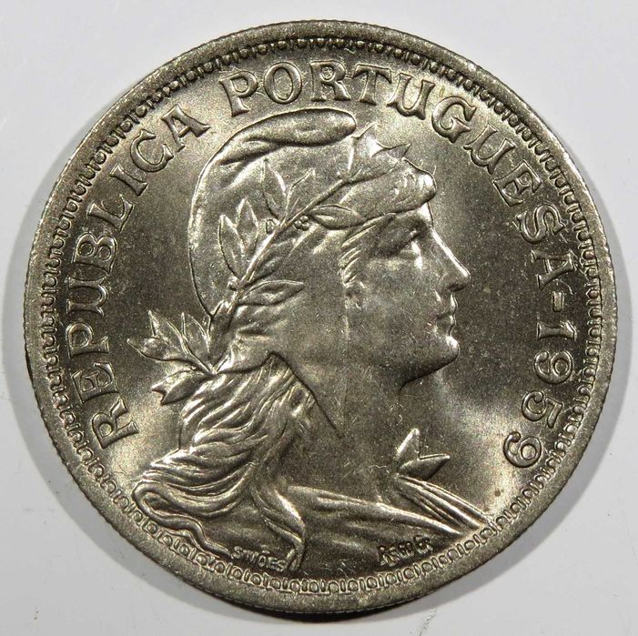 Republica Portuguesa - 50 Centavos 1958 e 1959 3,5 e 6€