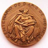 Medalha de Bronze Centenário Diário de Notícias por LEOPOLDO ALMEIDA