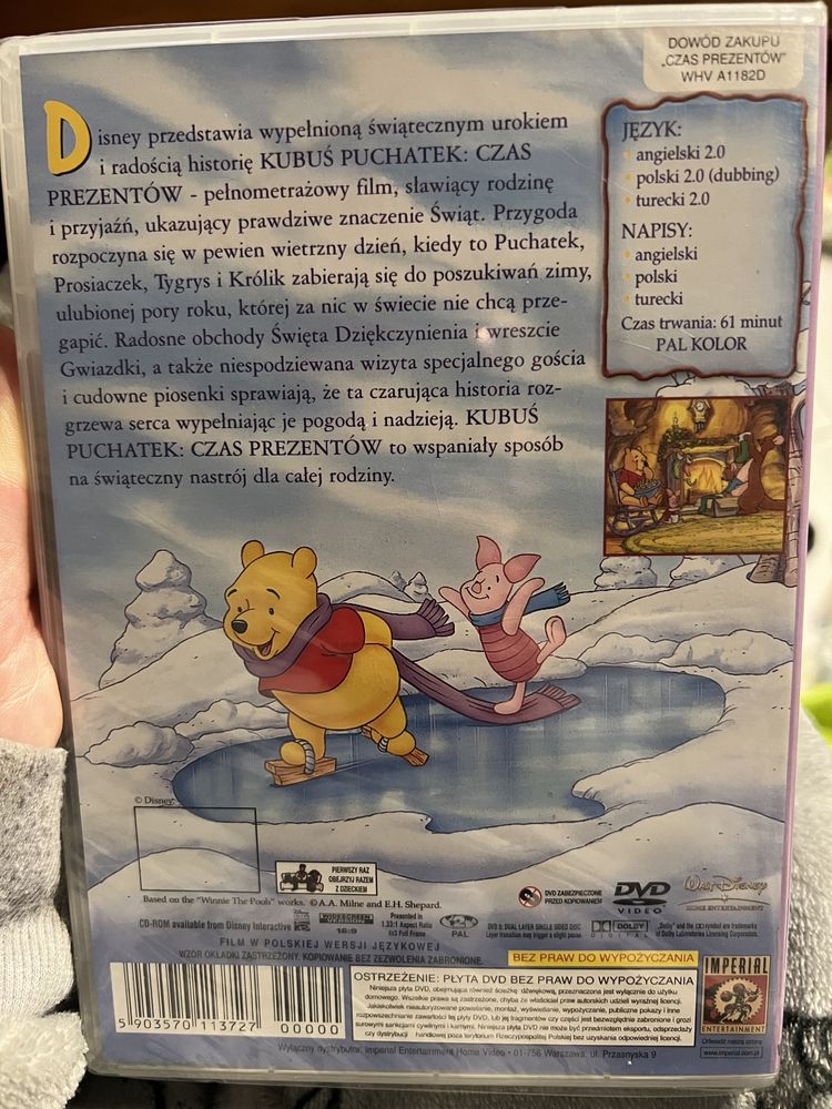 Kubuś Puchatek. Czas Prezentów dvd 2005 NOWE pierwsze wydanie Imperial