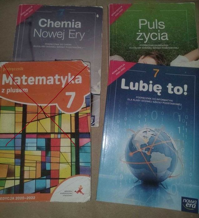 Podręczniki widocznie używane! Poziom 7, zestaw 8+2 czyste ćwiczenia