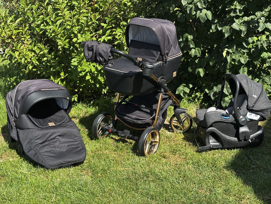 Wózek 2w1 Adamex Reggio z fotelikiem i baza isofix