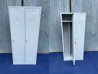NOWA Szafa metalowa BHP ubraniowa socjalna dwudrzwiowa 180x80x49 D17