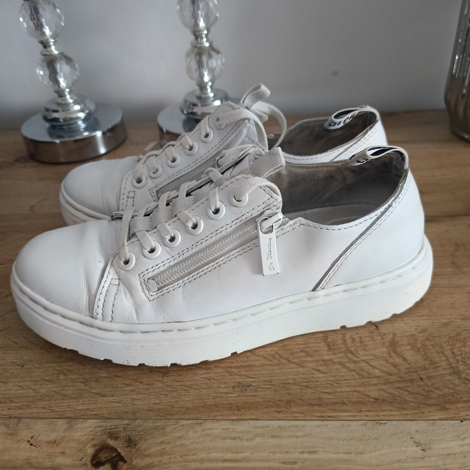 Buty dr Martens Dante ZIP białe 37