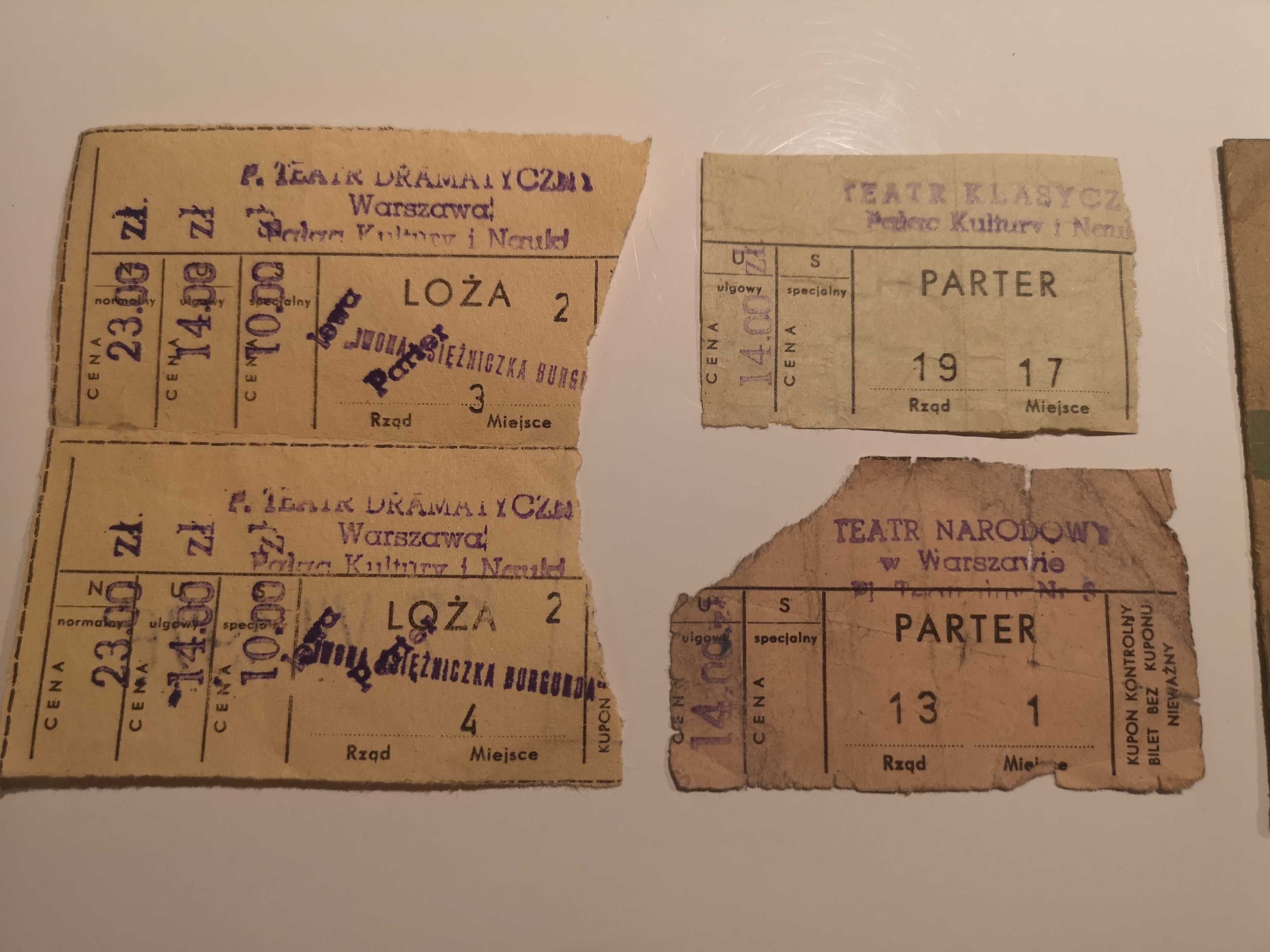 Bilet do Teatru 1966 Abonament Teatralny UNIKAT! PRL