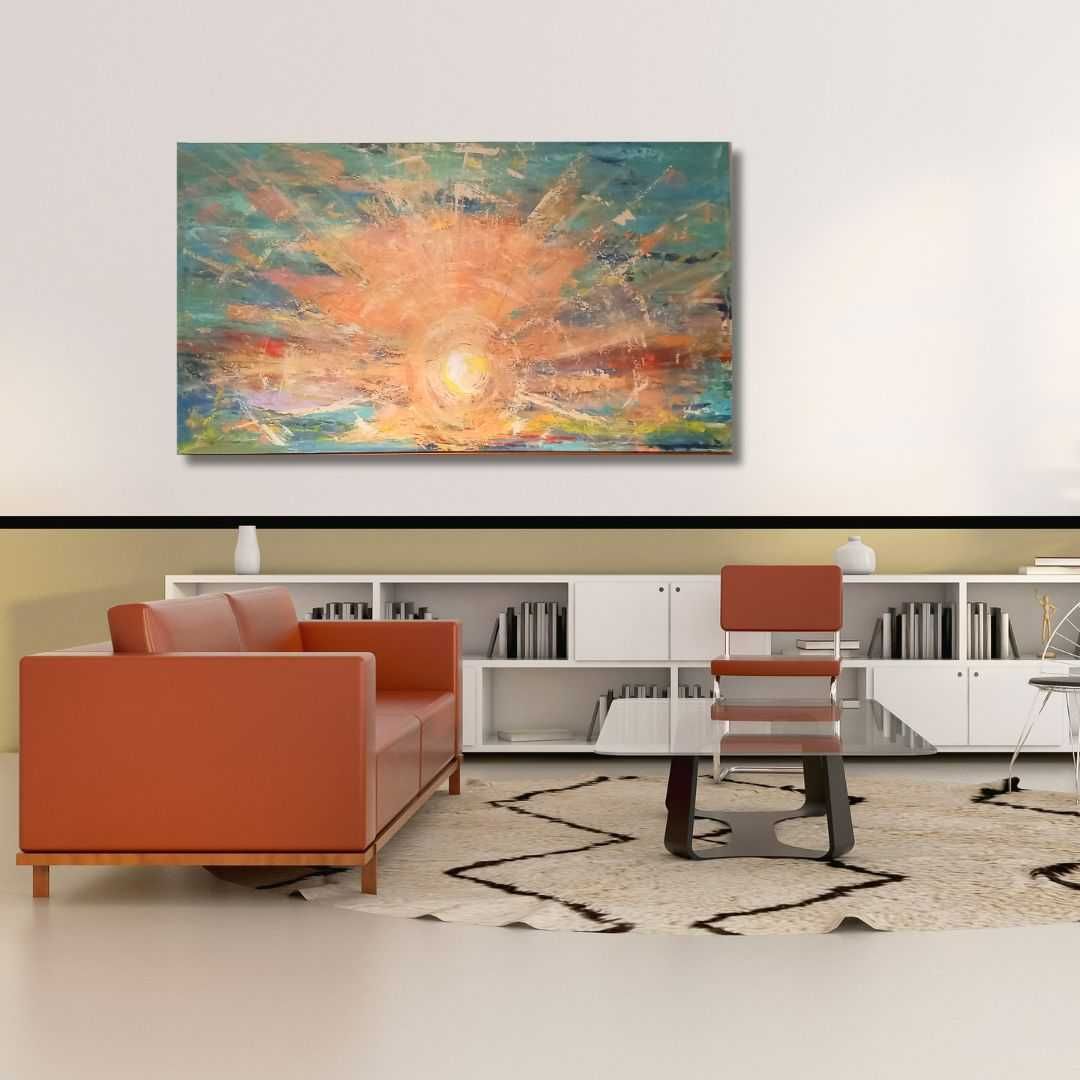 Quadro Moderno original, Ideal p Decoração Sala / Quarto /Escritório