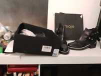 Nowe, skórzane ,designerskie botki, firmy Maje , rozmiar 39,czarne