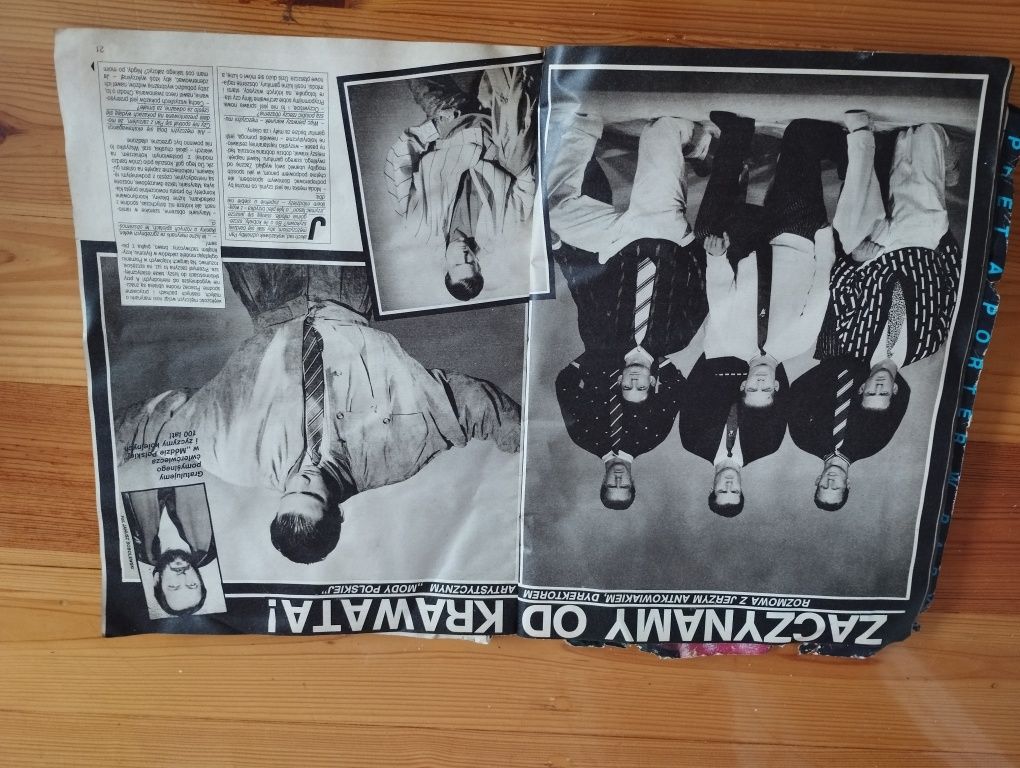 Czasopismo świat mody razem z wykrojami 1986 rok