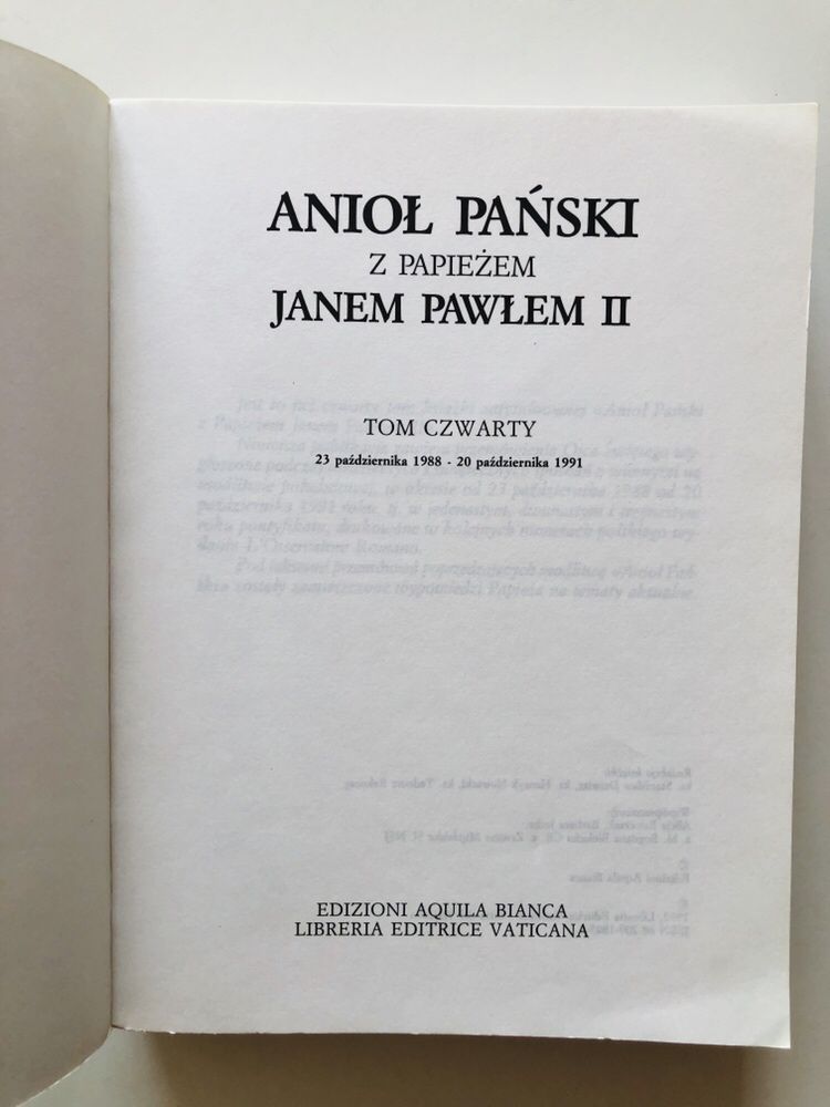 Anioł Pański z Papieżem Janem Pawłem II - tom IV