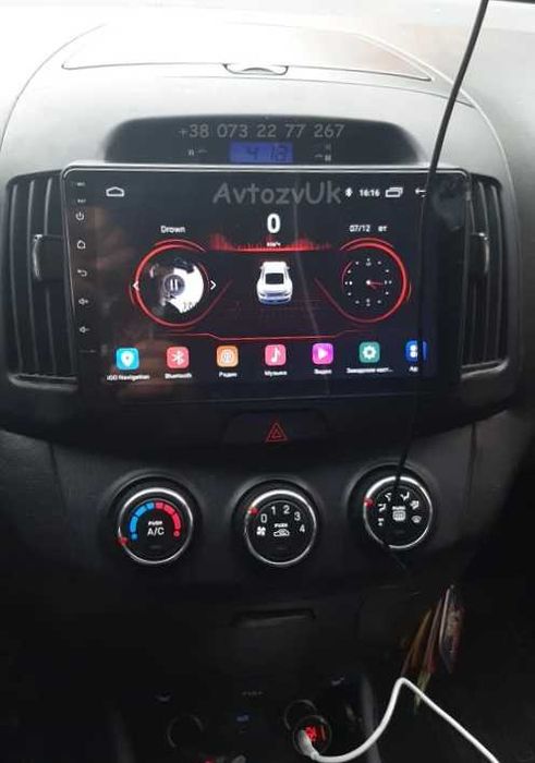 Магнитола ELANTRA Hyundai Элантра GPS 2 дин Tesla CarPlay Android 14