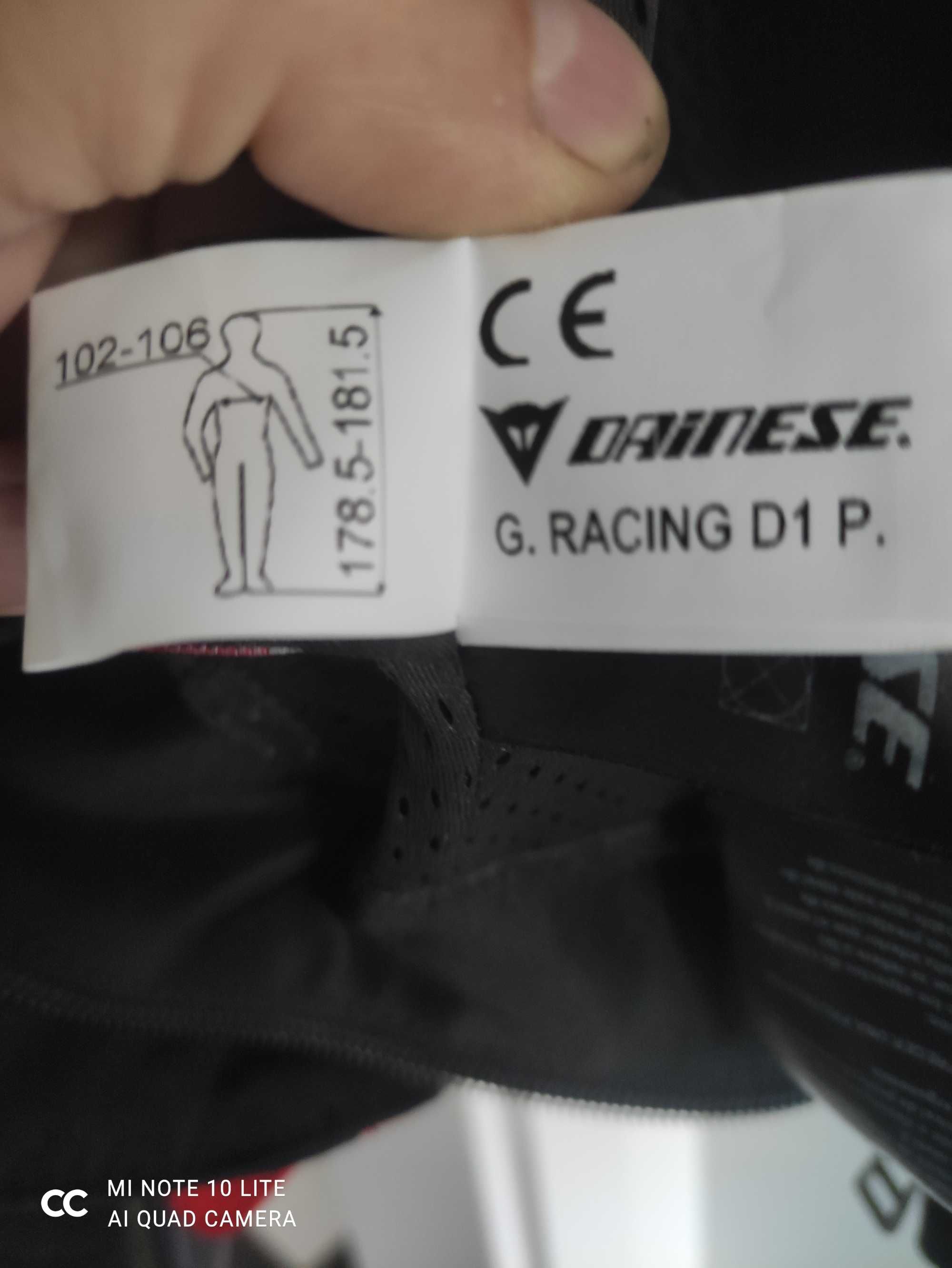 Kurtka motocyklowa  skórzana Dainese racing D1 rozmiar 52