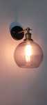 Lampa kinkiet loft czarny złoty