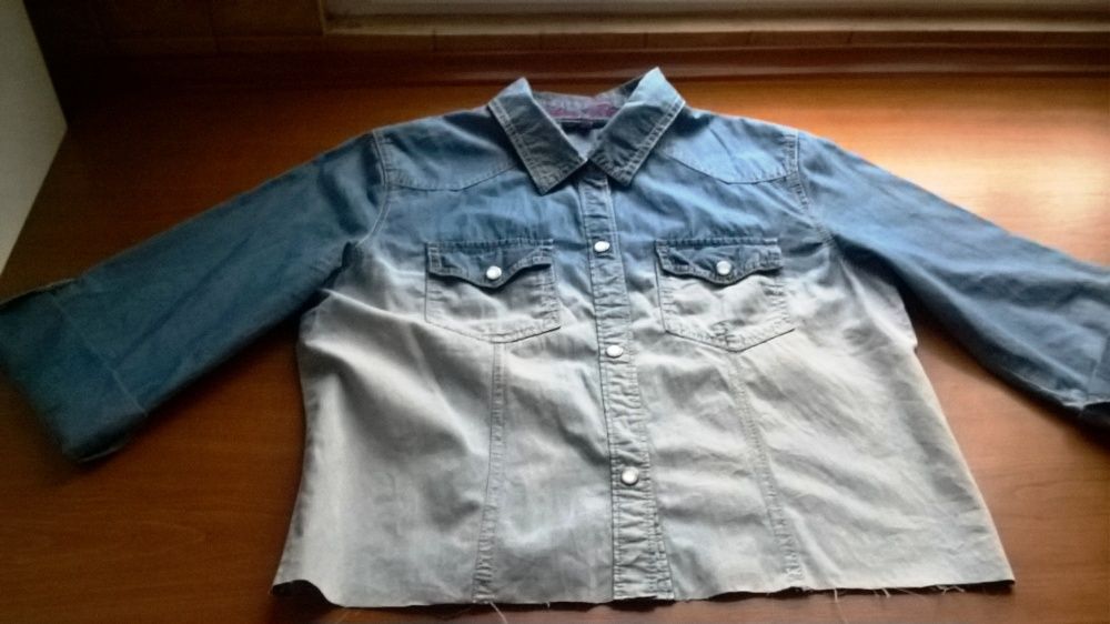 Modna koszula dżinsowa ombre (rozm. 164/170)