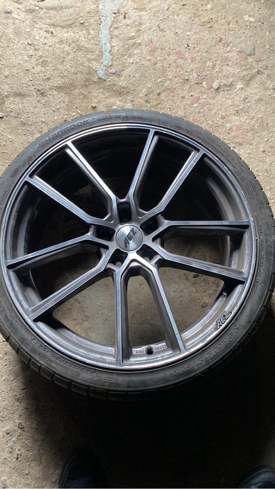 Felgi 20 cali AEZ 5x112 z oponami hankook stan bdb