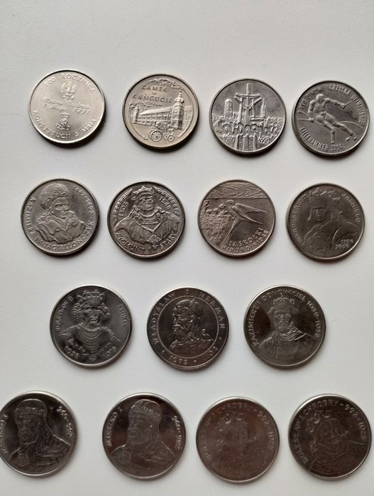 Zestaw 15 monet kolekcjonerskich PRL