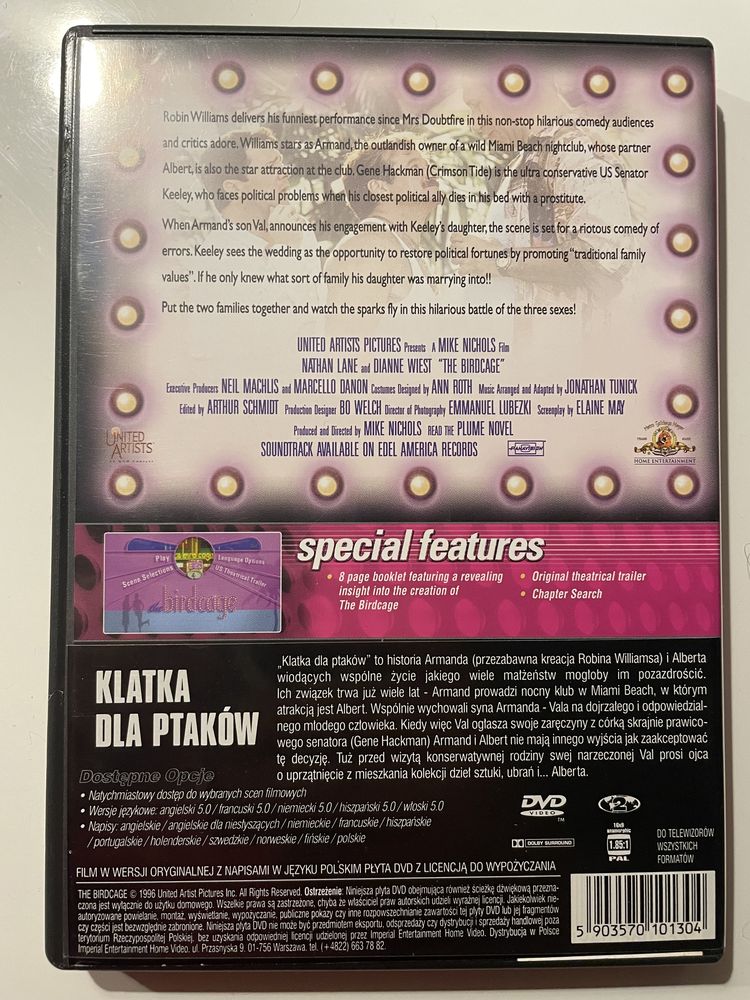 Klatka dla ptaków - DVD