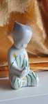 Figurka Ćmielów porcelana dziewczynka z lalką 1956 Lubimir Tomaszewski