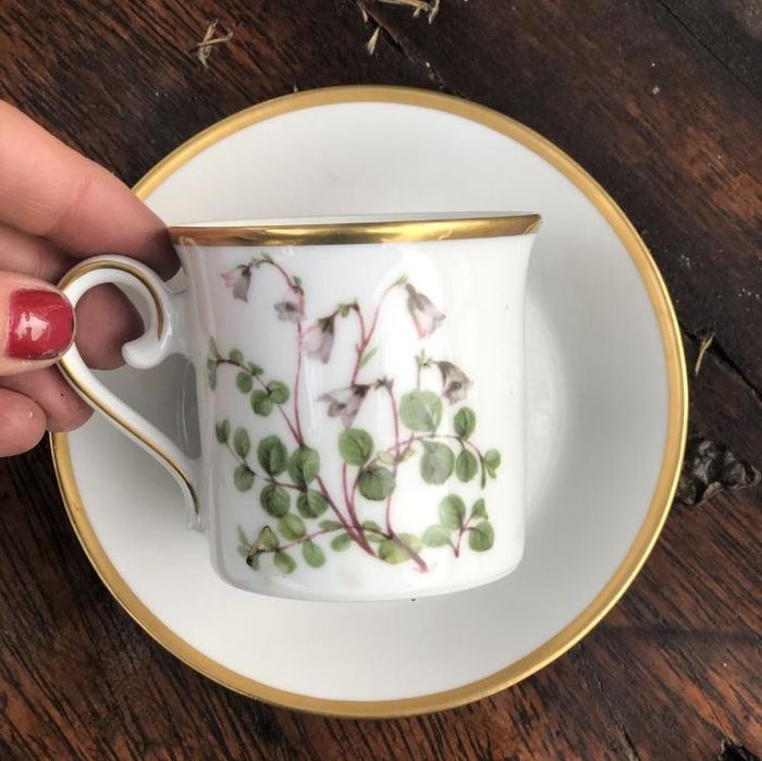 Кофейная пара 125 мл Prastkrage Svenska Landskapsblommor Швеция