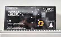 Lampki światełka Lumineo 500 LED 11 m zimna biel zewnętrzne wewnątrzne