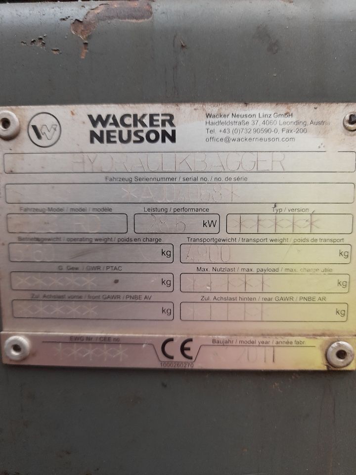 Koparka Wacker Neuson 50Z3e