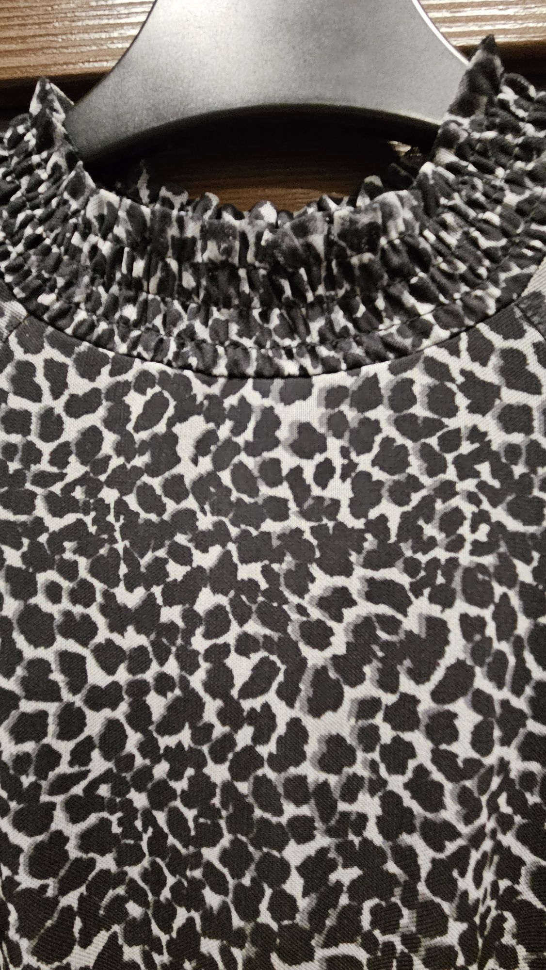 Sukienka mohito xxs xs 34 szara panterka leopard midi długa