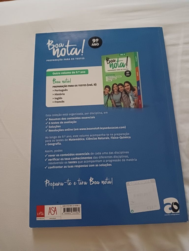Boa Nota 9° ano Geografia, física, ciências, matemática