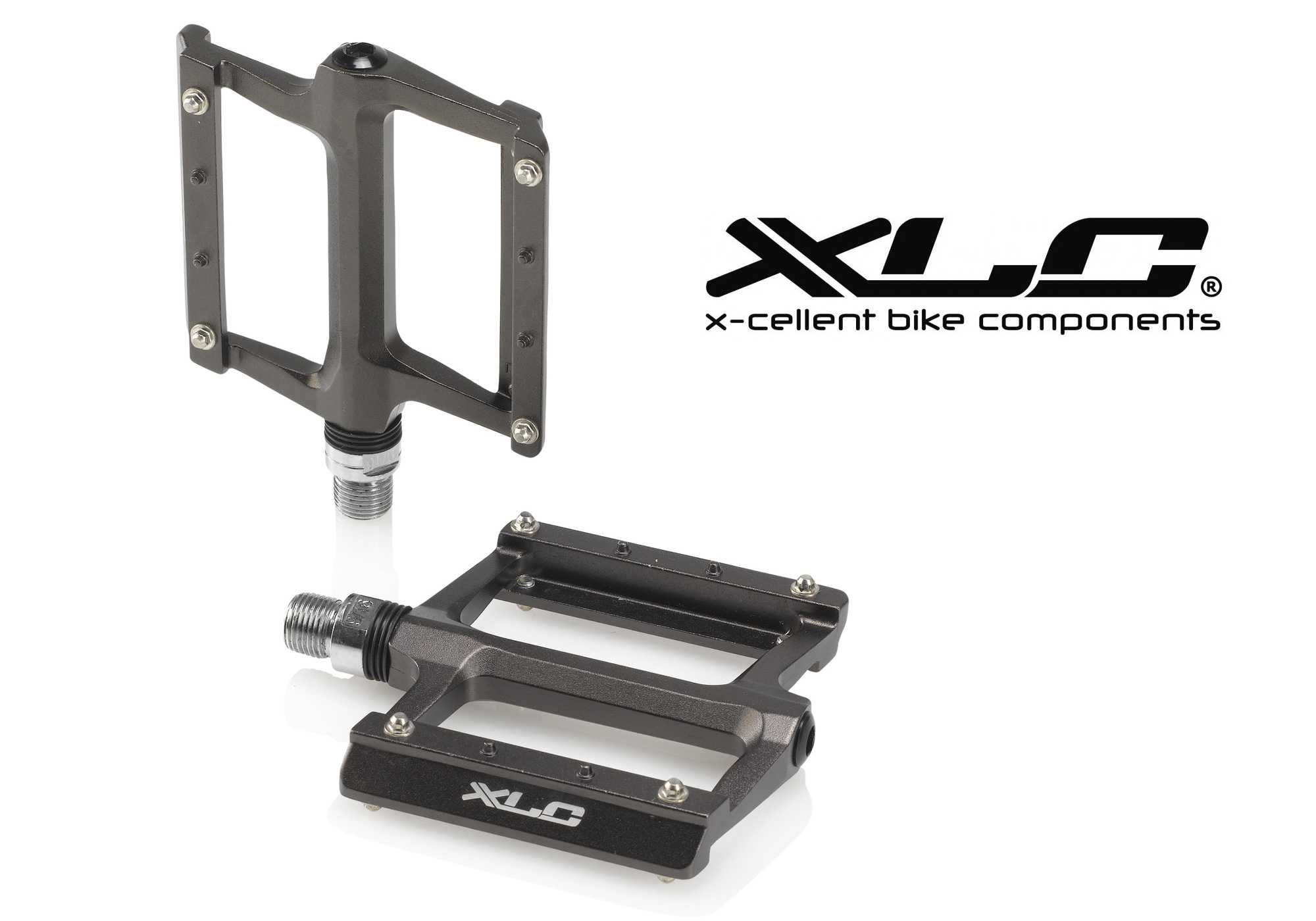 Pedały rowerowe XLC MTB PD-M22 LAVA platformowe ALU MTB BMX 16PIN
