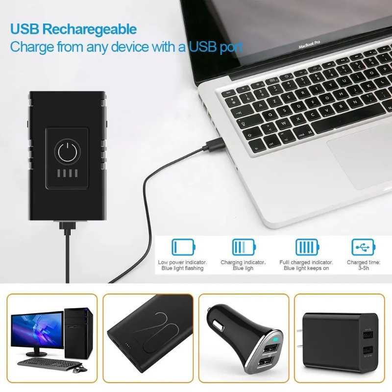 Światło Rowerowe Przednie na Kierownicę na Akumulator 800mAh - BK02 6T