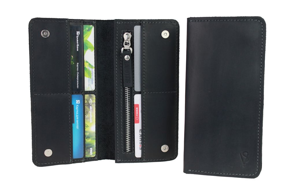 Гаманець шкіряний великий SULLIVAN kmk10-1(10) чорний