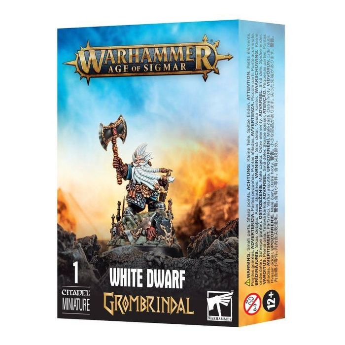 WHITE DWARF GROMBRINDAL Warhammer Old World Nowy Folia