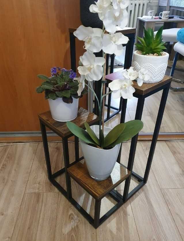 Duży kwietnik pojemny na kwiaty rośliny loft industrialny 68 cm